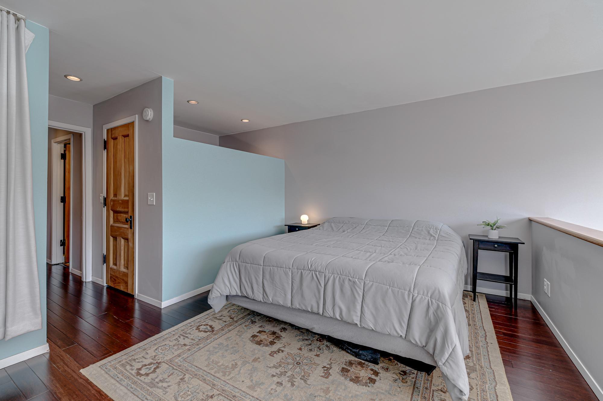 Full bathroom is just outside the bedroom door for convenience