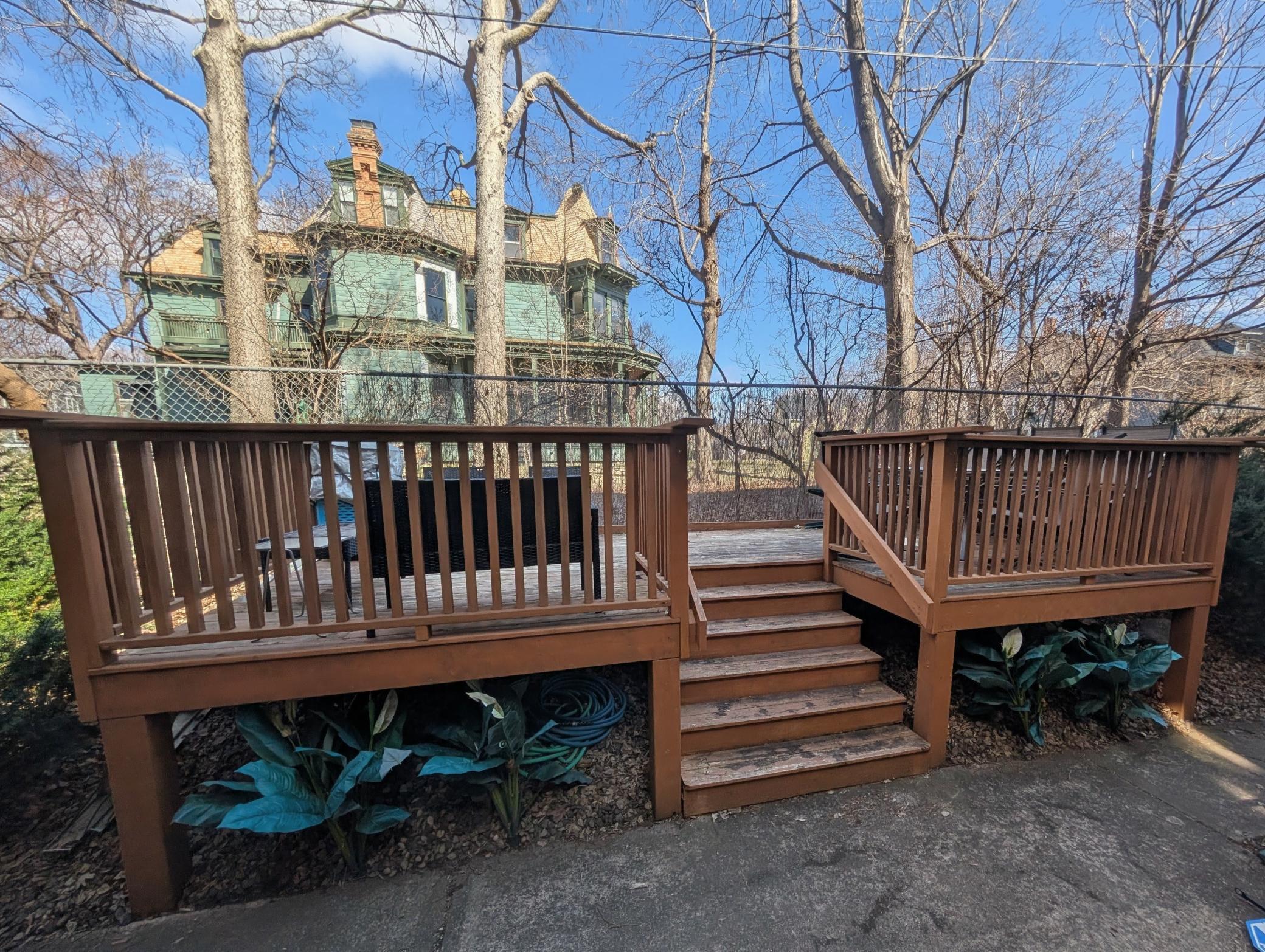 Common deck area out back