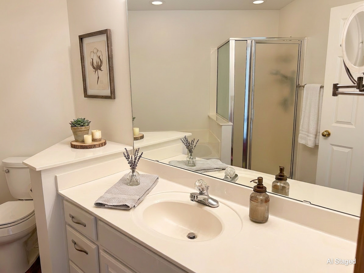 AI Staged Bathroom