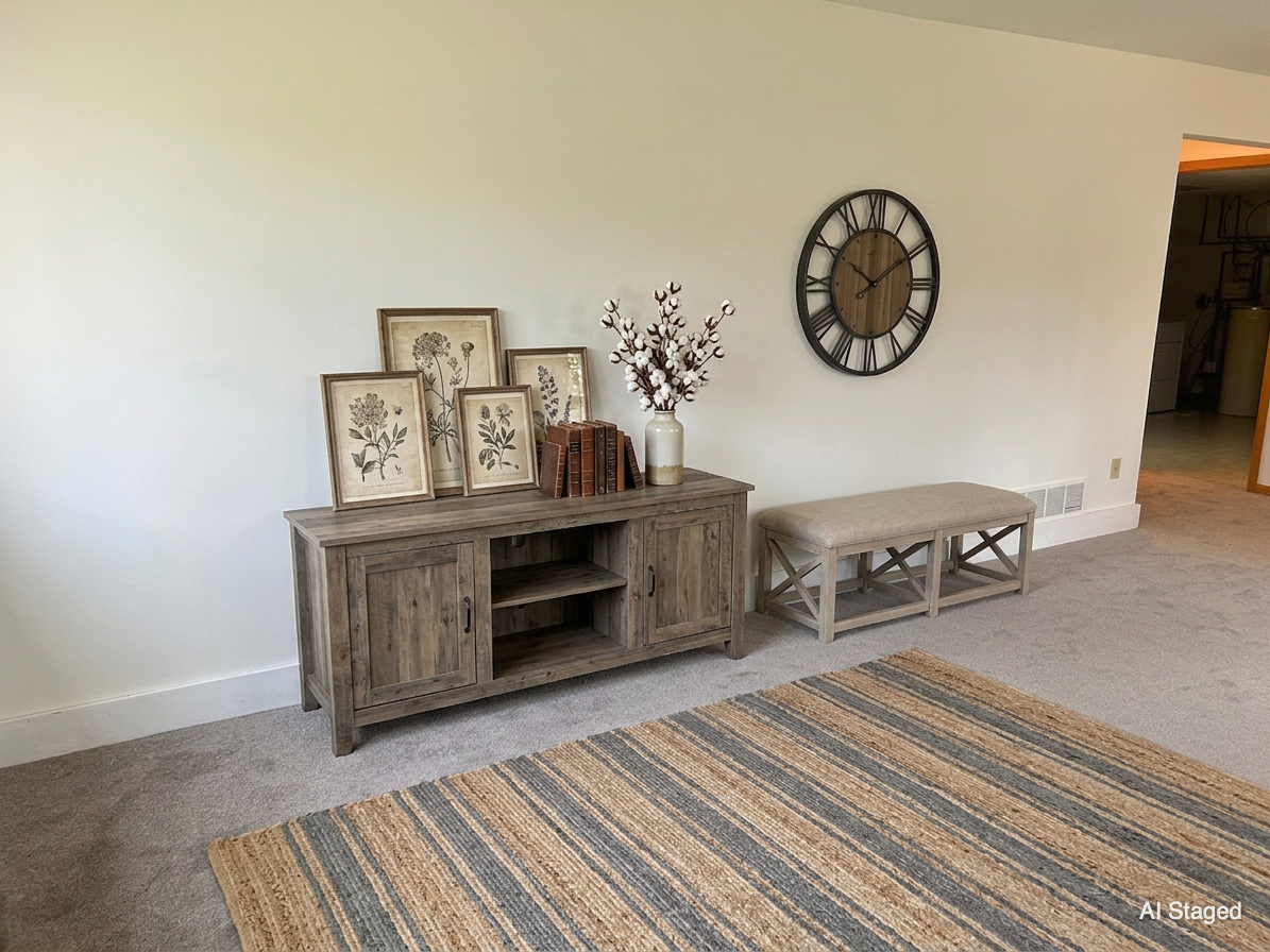 AI Staged Family Room