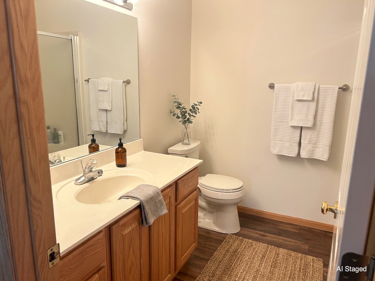 AI Staged Bathroom