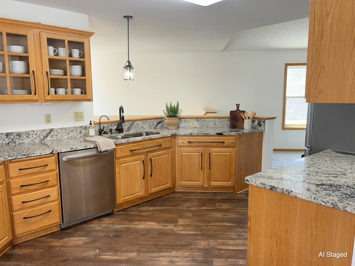 AI Staged Kitchen