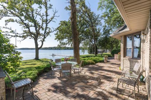 Enjoy the Panoramic views from the lake side paver patio.
Only Steps to the lake.