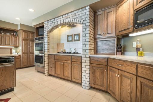 large tile kitchen make this a cooks dream.