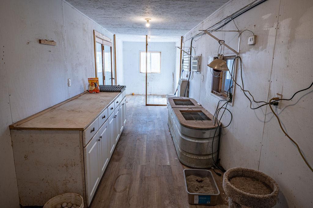 Heated Room inside Shed for Animals