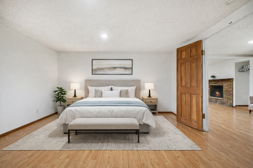 Expansive bedroom offering flexible use with adjoining living space