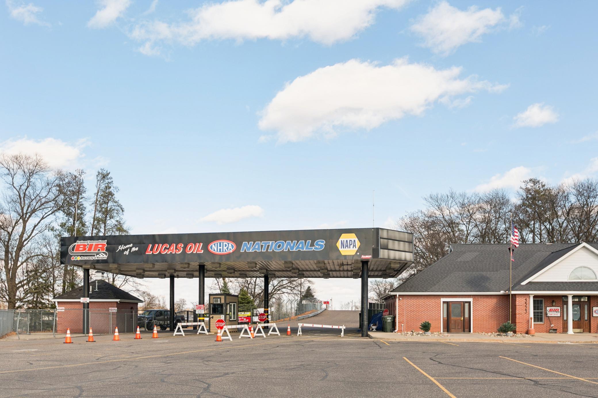 The BIR: Brainerd International Raceway is located on the south-west end of North Long Lake.