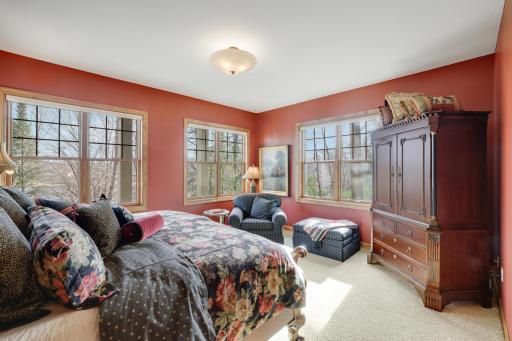 2nd bedroom with 3 walls of windows to look out.