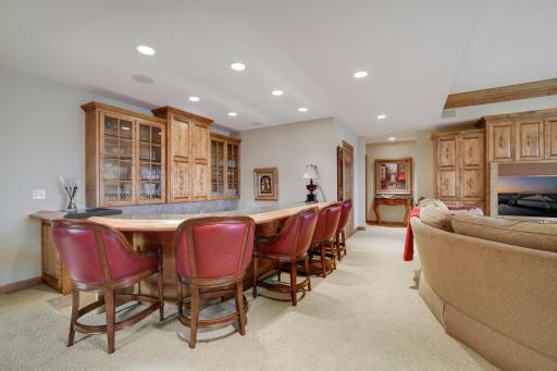 Beautiful sunken bar to entertain your guest at.