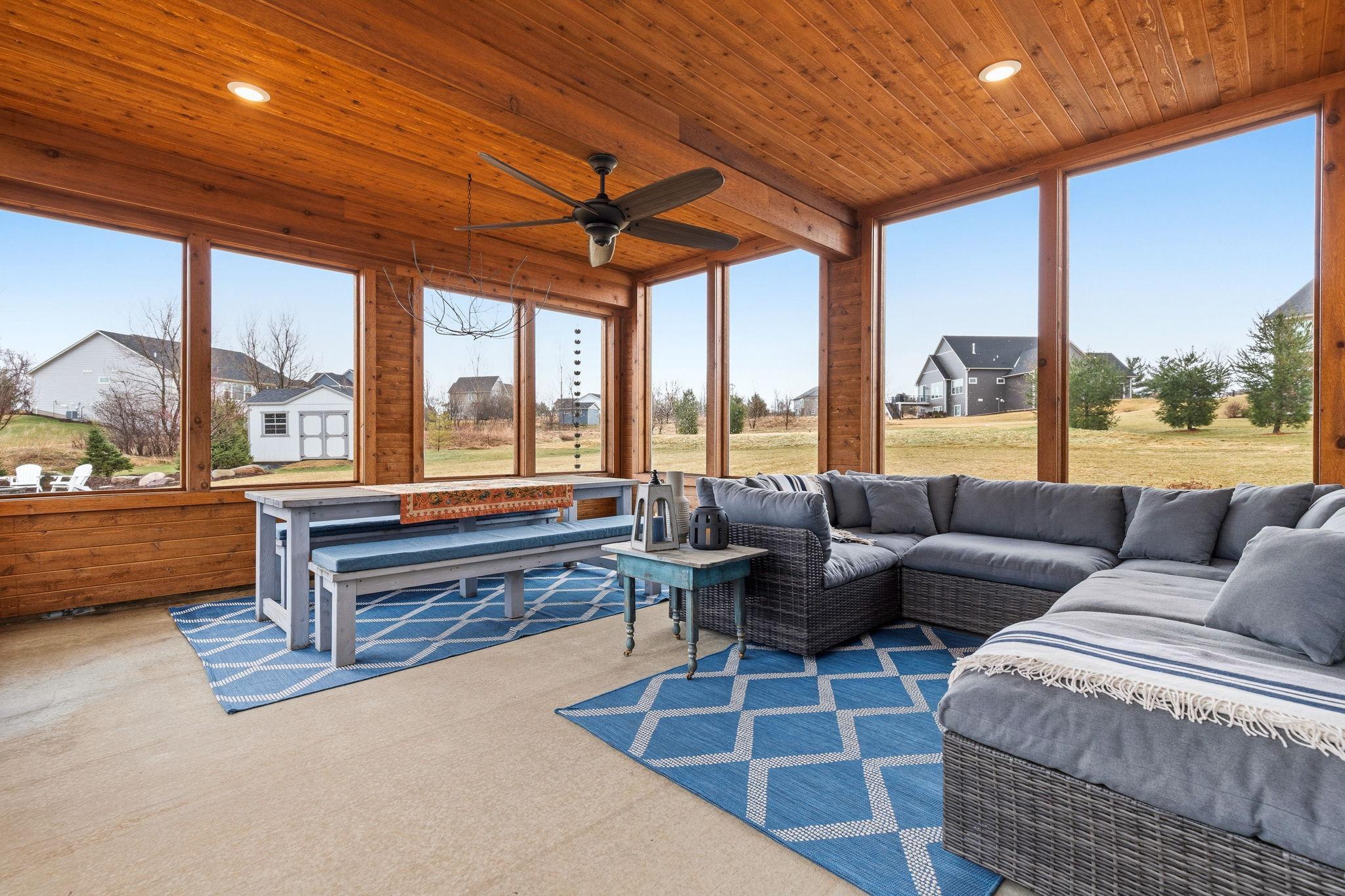 Lower level screened in porch