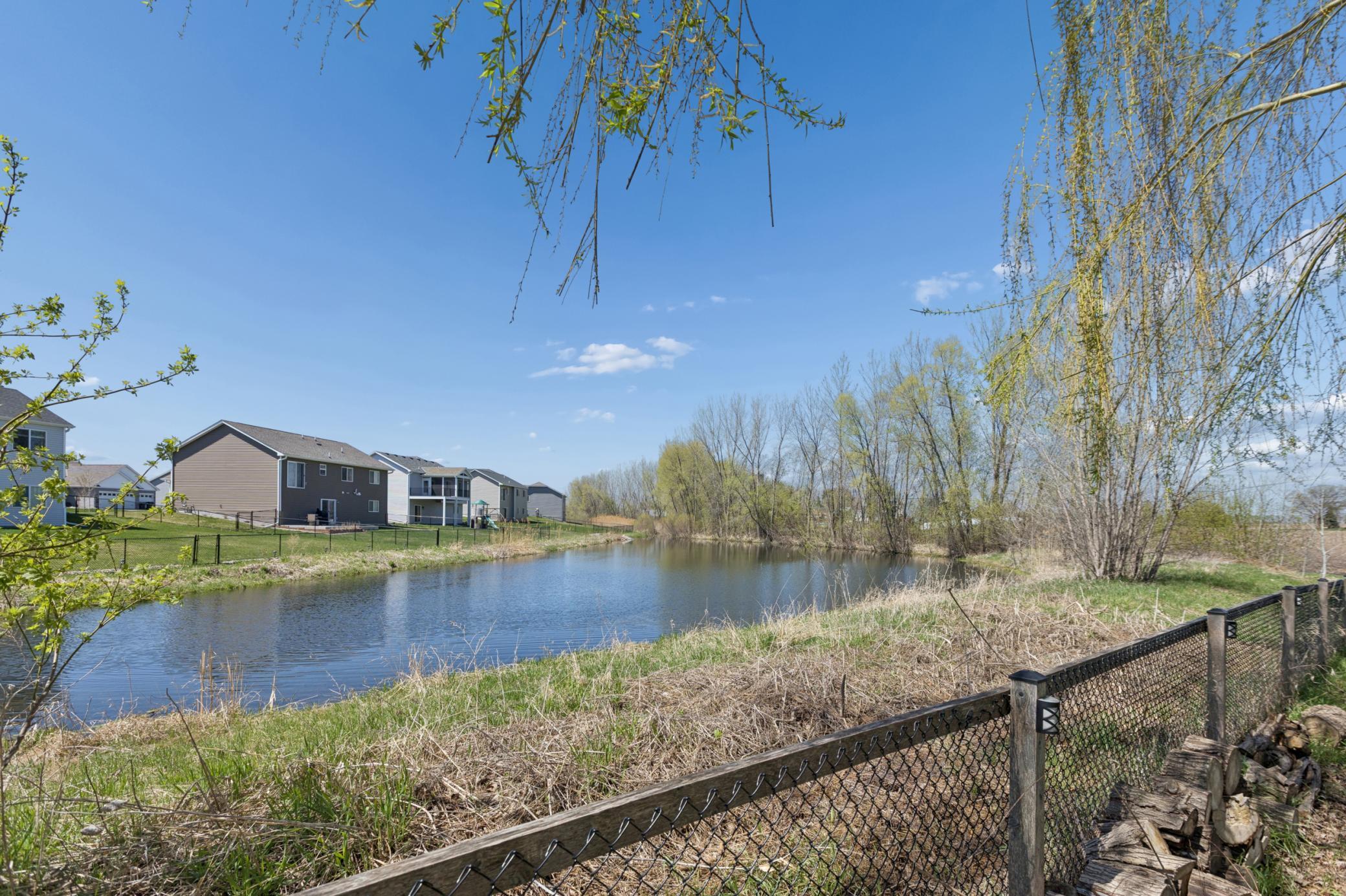 Nice large pond views. You enjoy watching and listening to all the birds. Beautiful setting.