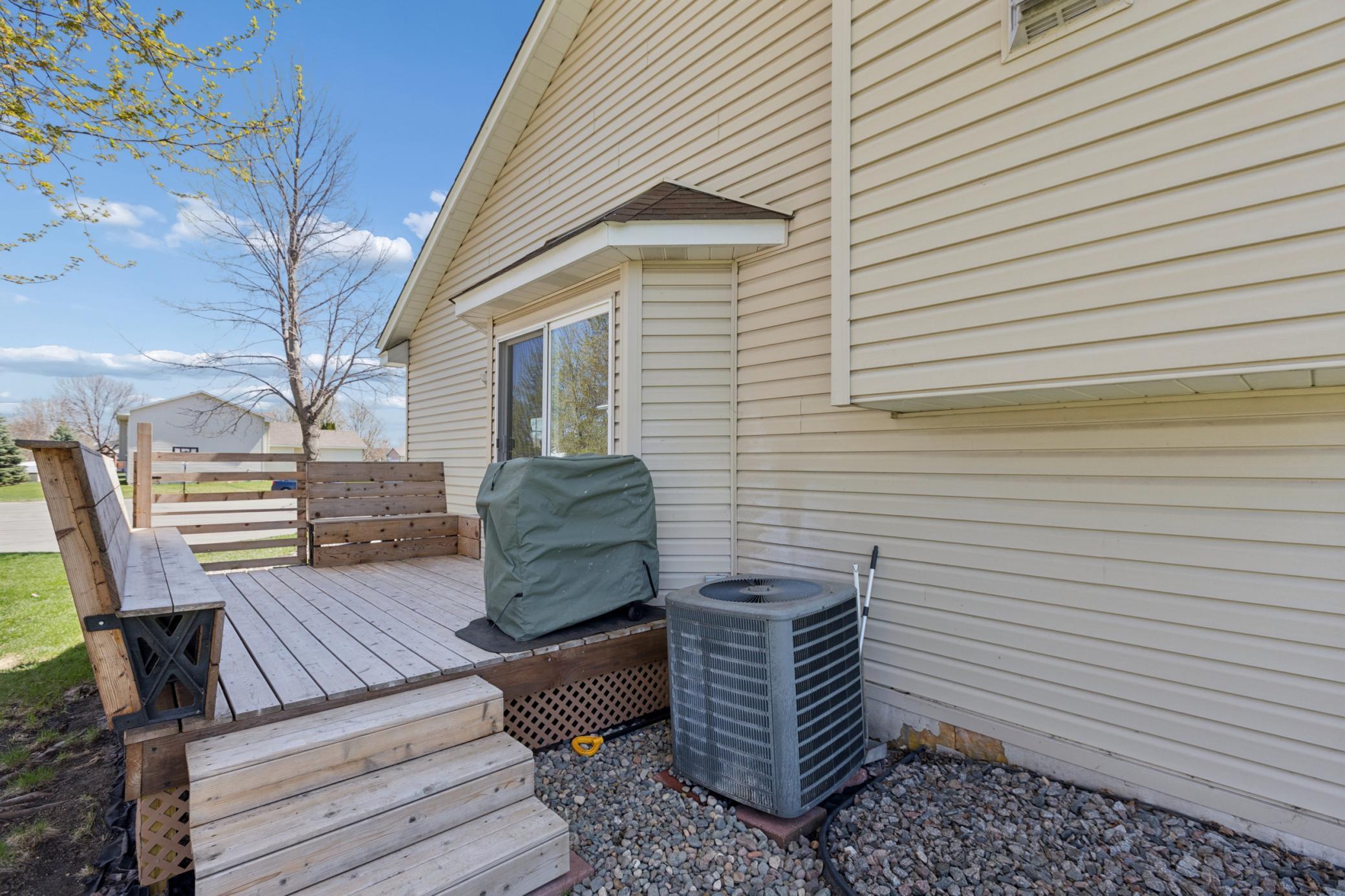 Deck is the perfect place to grill or relax. So many options to enjoy; deck, patio, large backyard.