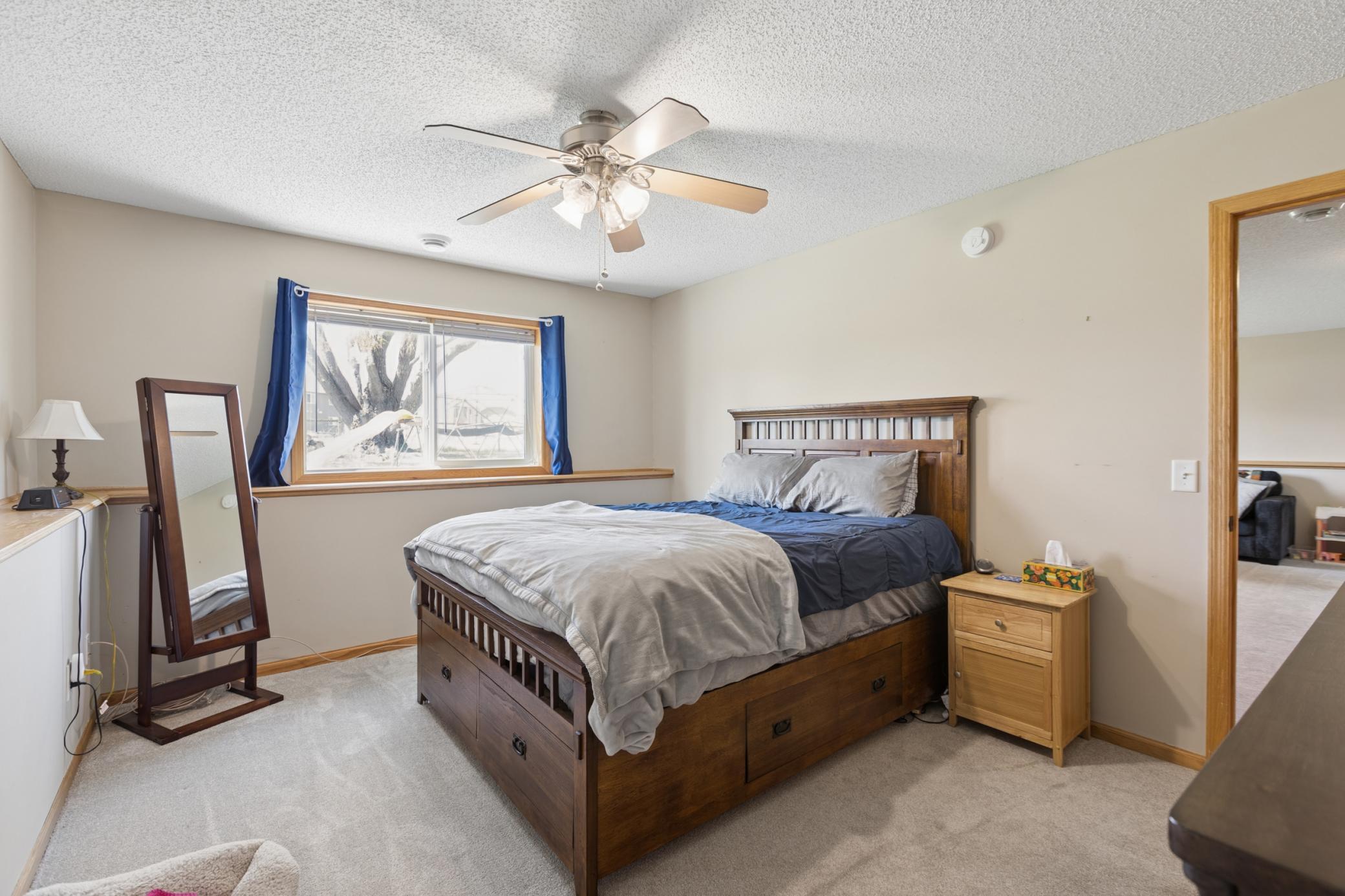 Main bedroom of the 4. Oversized with great views and walk-in closet.