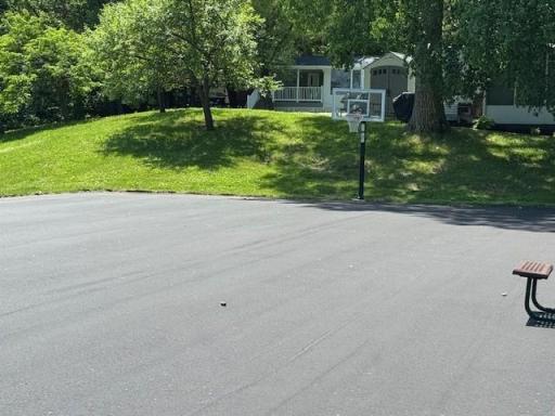 Hoops anyone complete with fresh asphalt.