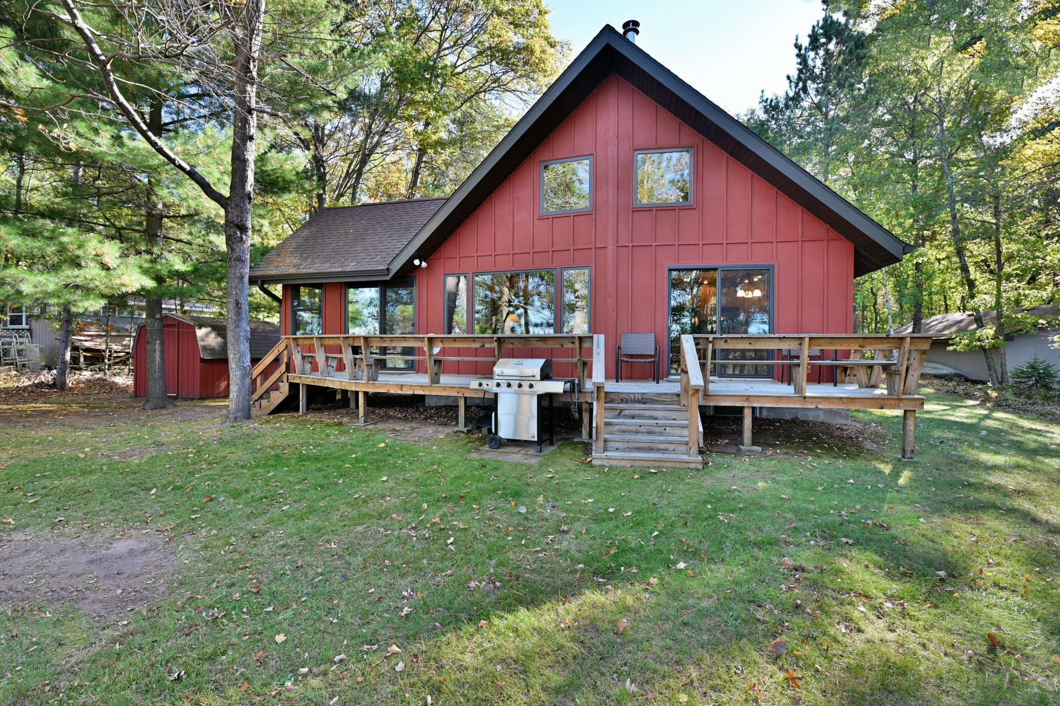 Chalet-style, 1.5 story lake cabin is located on Lipsett Lake, just 2 hours from Minneapolis-Saint Paul.