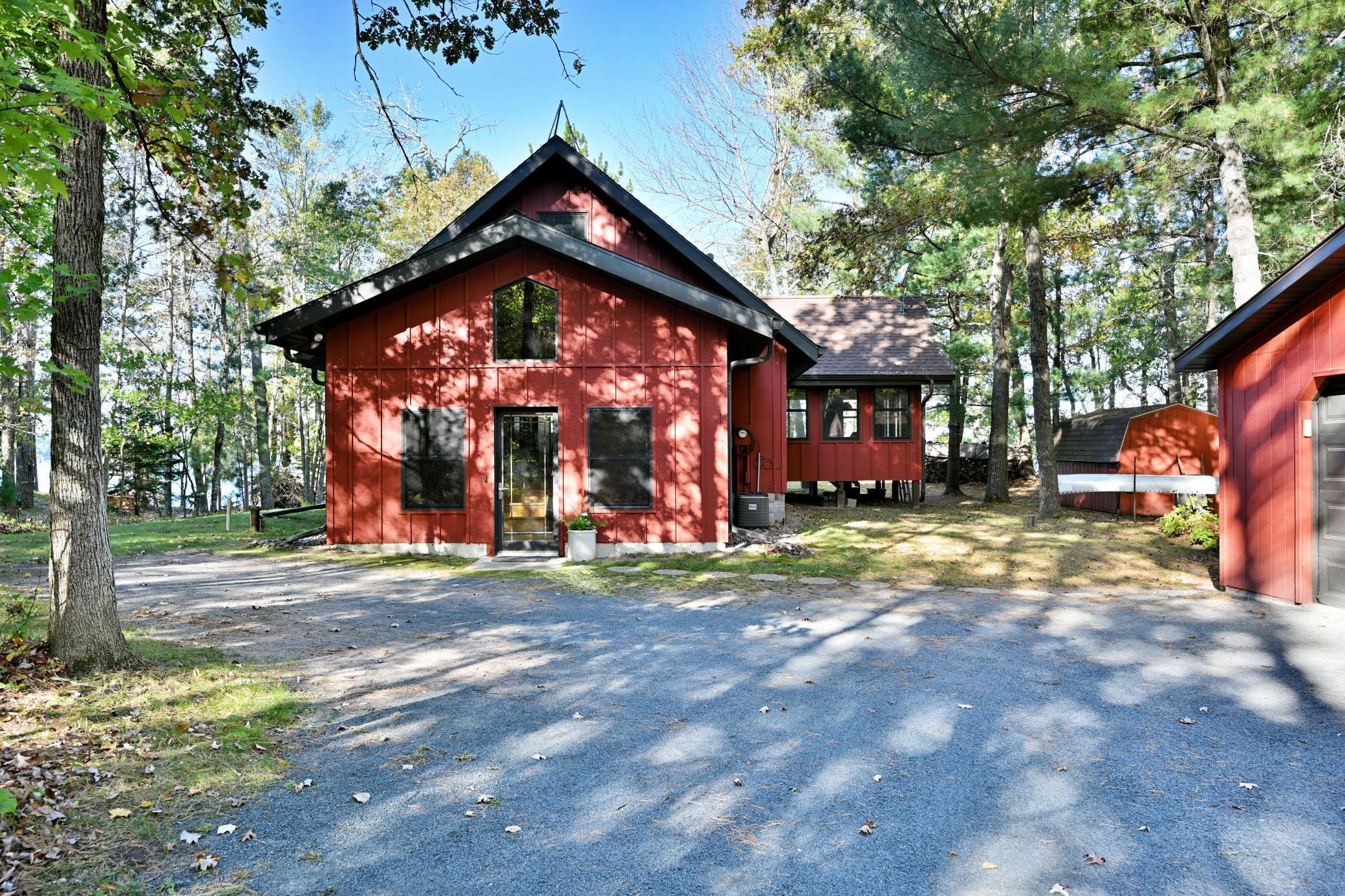 There is an oversized detached two-stall garage and a garden shed on the property.