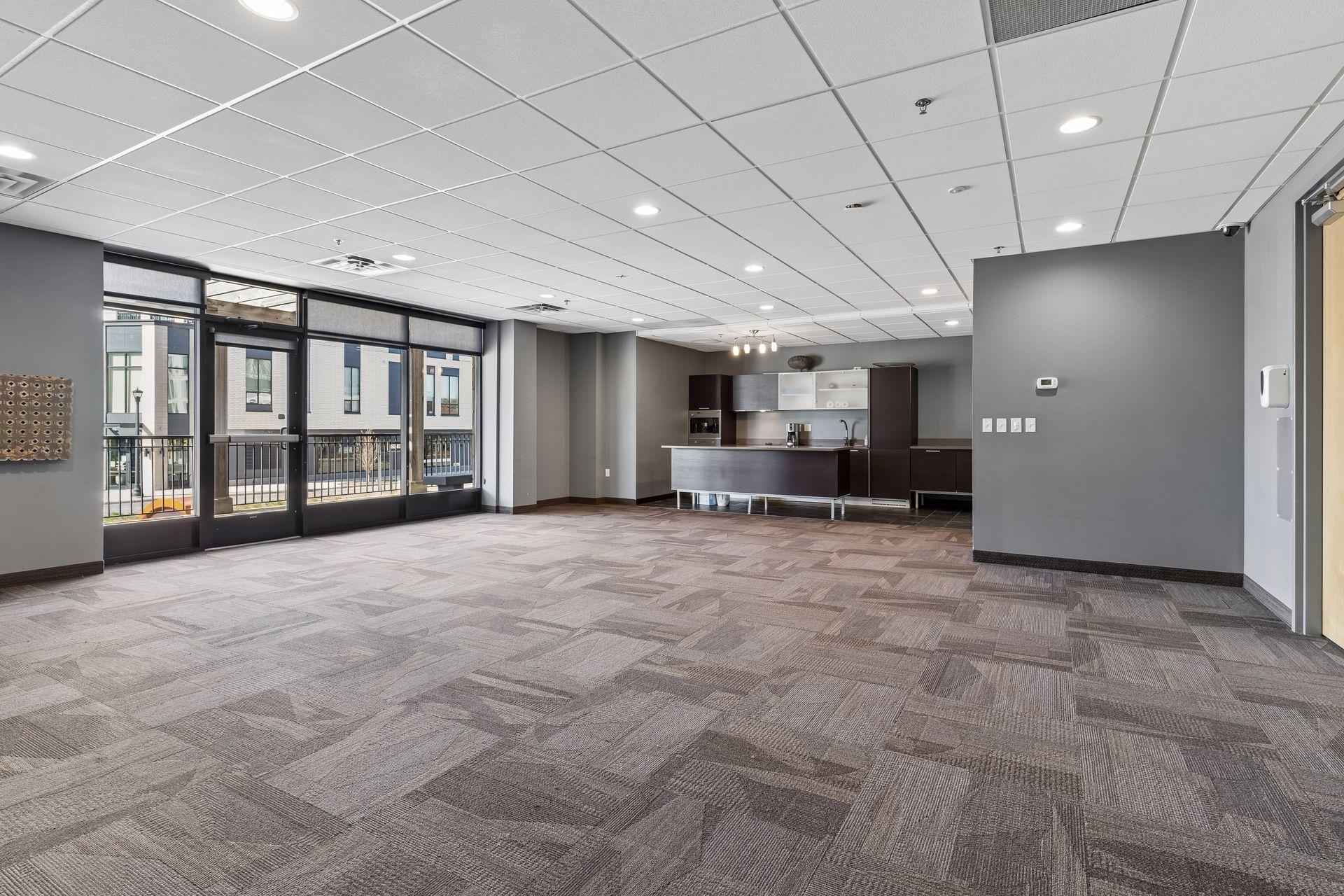 Community room, to entertain guests or host larger parties. Currently being renovated, furniture will be replaced.