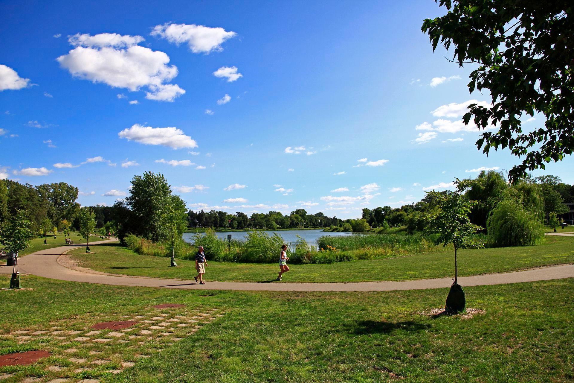 "Lake of the Isles is a lake in Minneapolis, Minnesota, connected to Cedar Lake and Bde Maka Ska. The lake is part of the city's Chain of Lakes and has an area of 109 acres and 2.86 miles of shoreline."