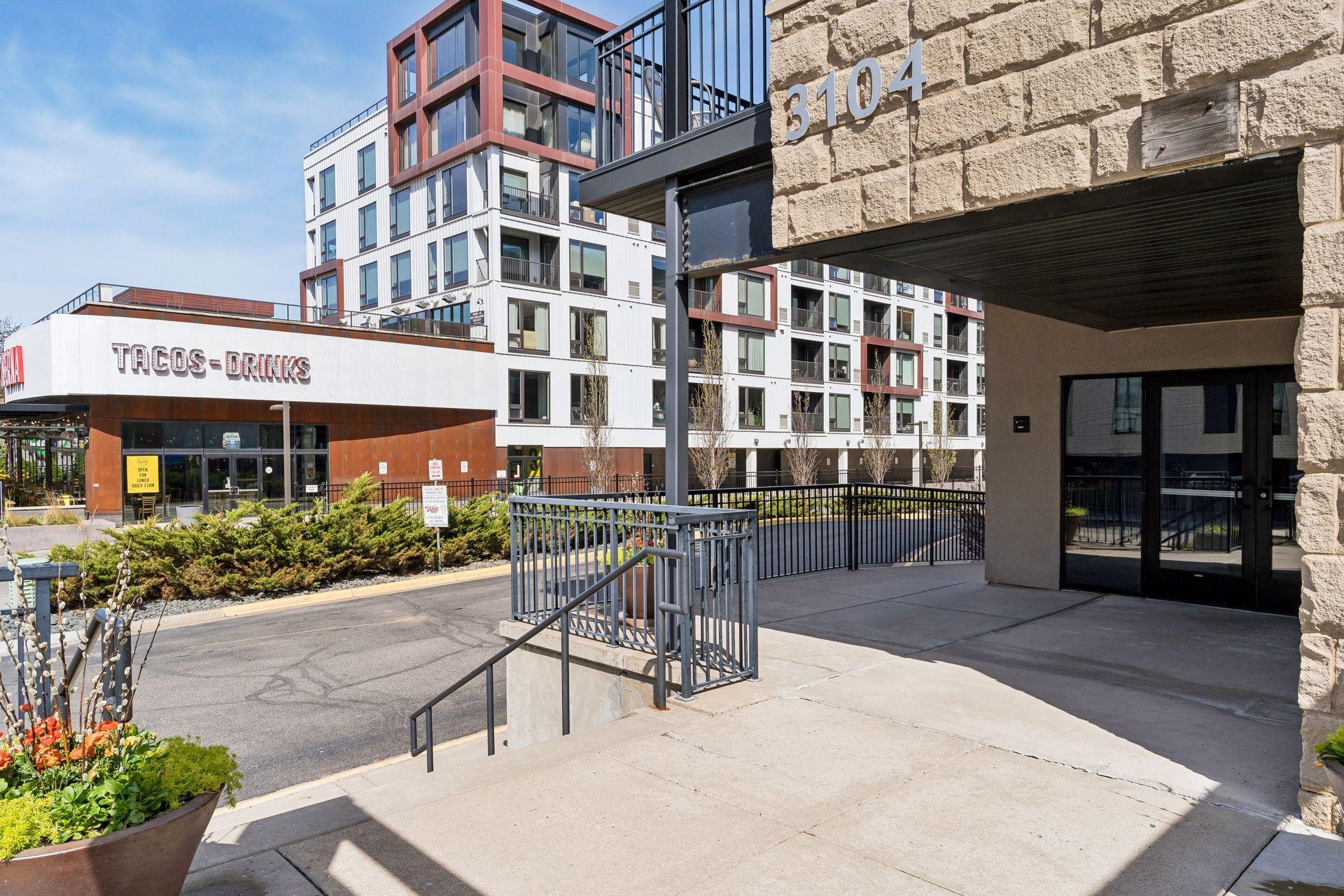 Walk across the street to great restaurants, coffee, groceries, yoga and more.