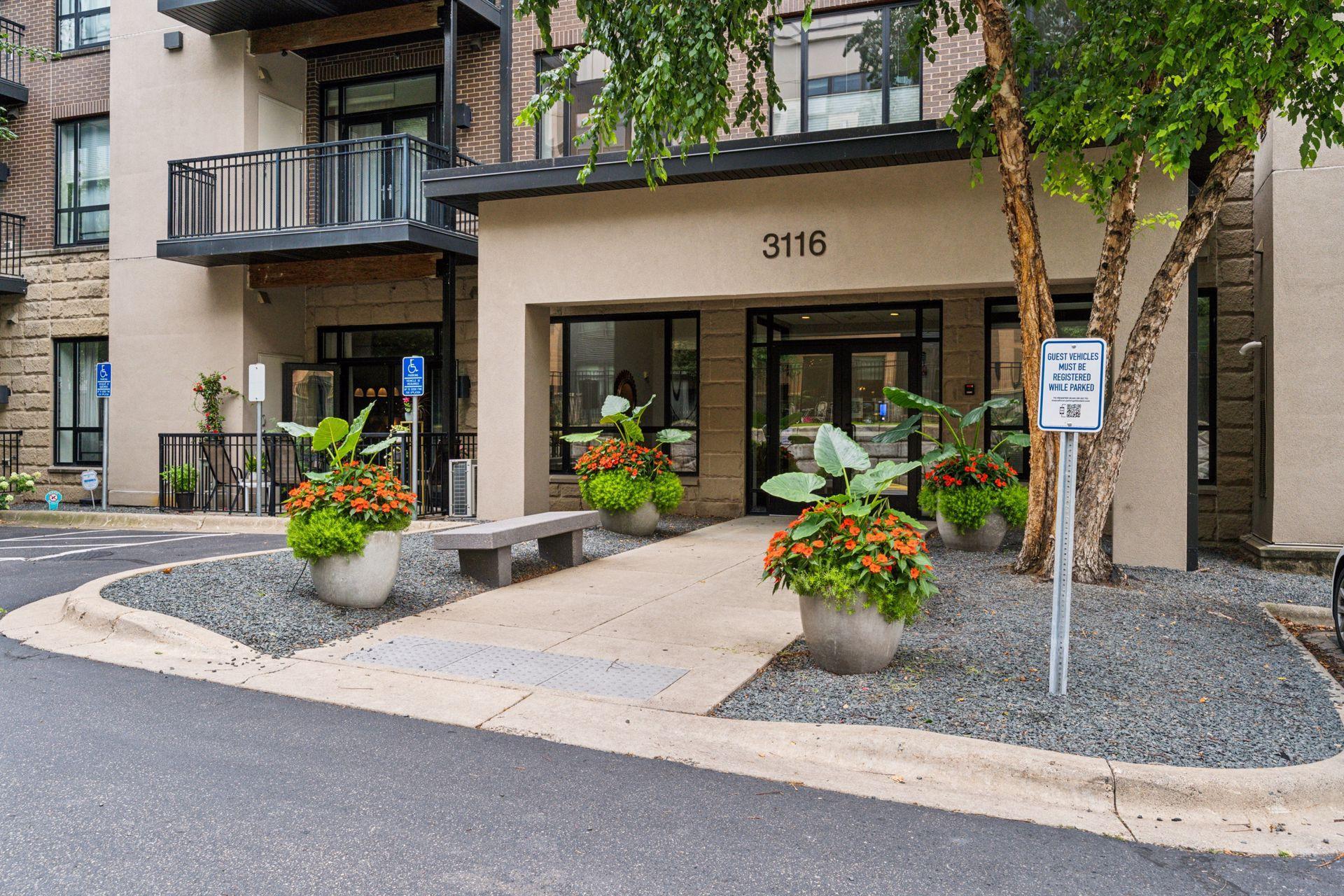 Visitors register their car and can be buzzed in or use a visitor passcode to enter.