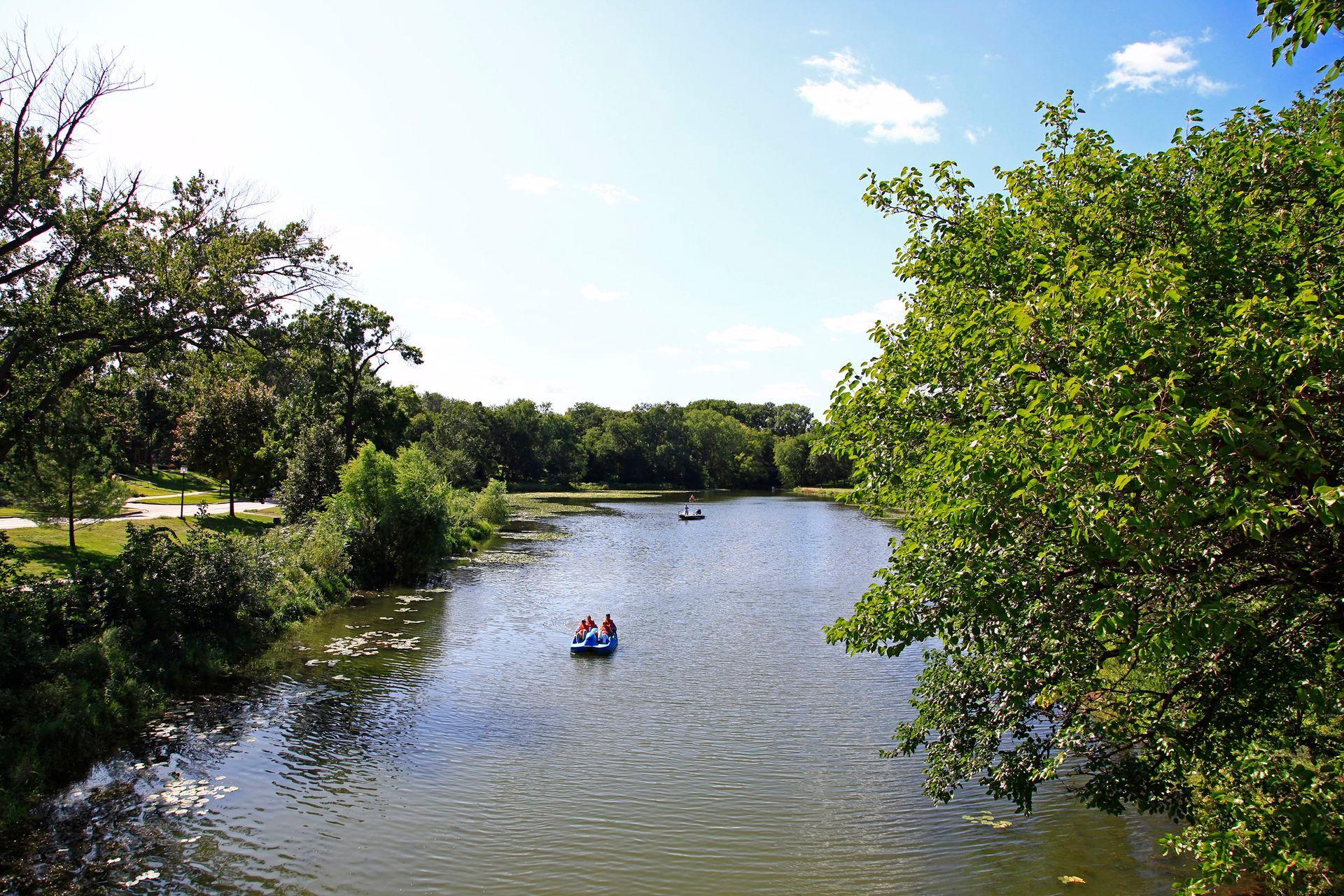 Bde Maka Ska is connected to Lake of the Isles.