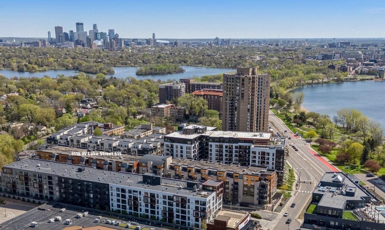 Top-floor condo in the Loop Calhoun building. Steps to Lake Bde Maka Ska, the Greenway bike trail, groceries, coffee, restaurants and the Minneapolis Grand Rounds Trail System.