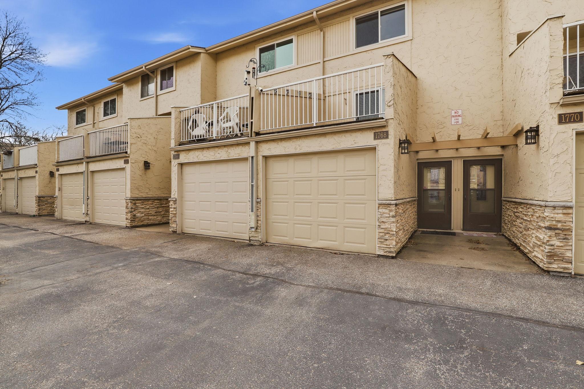 Front of home and garage