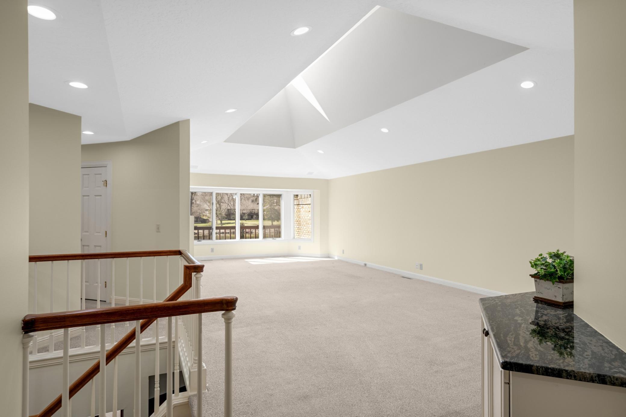 Dining room and living rooms without the massive fireplace in the middle like many have.