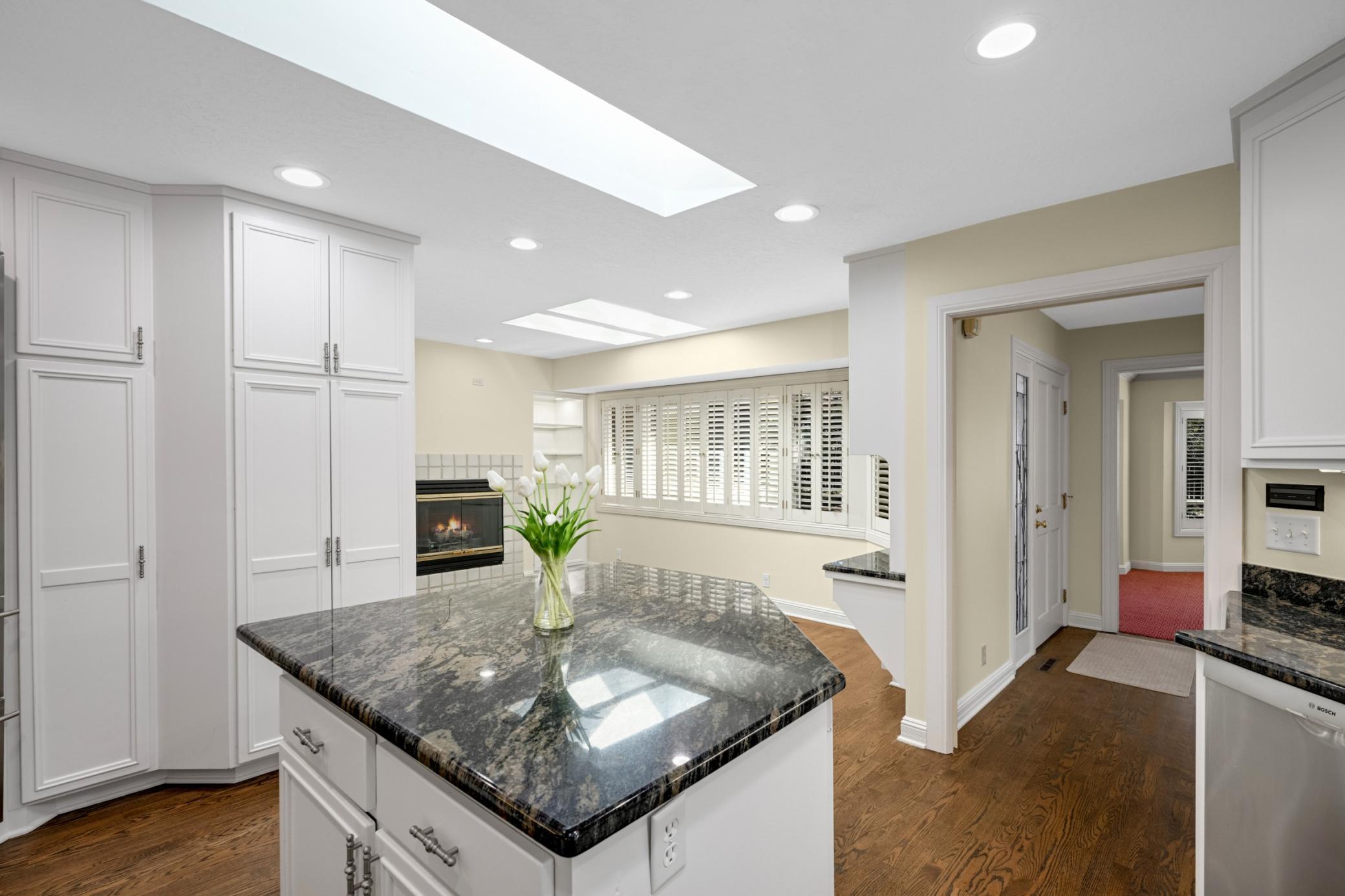 Kitchen open to the dining/sitting area.