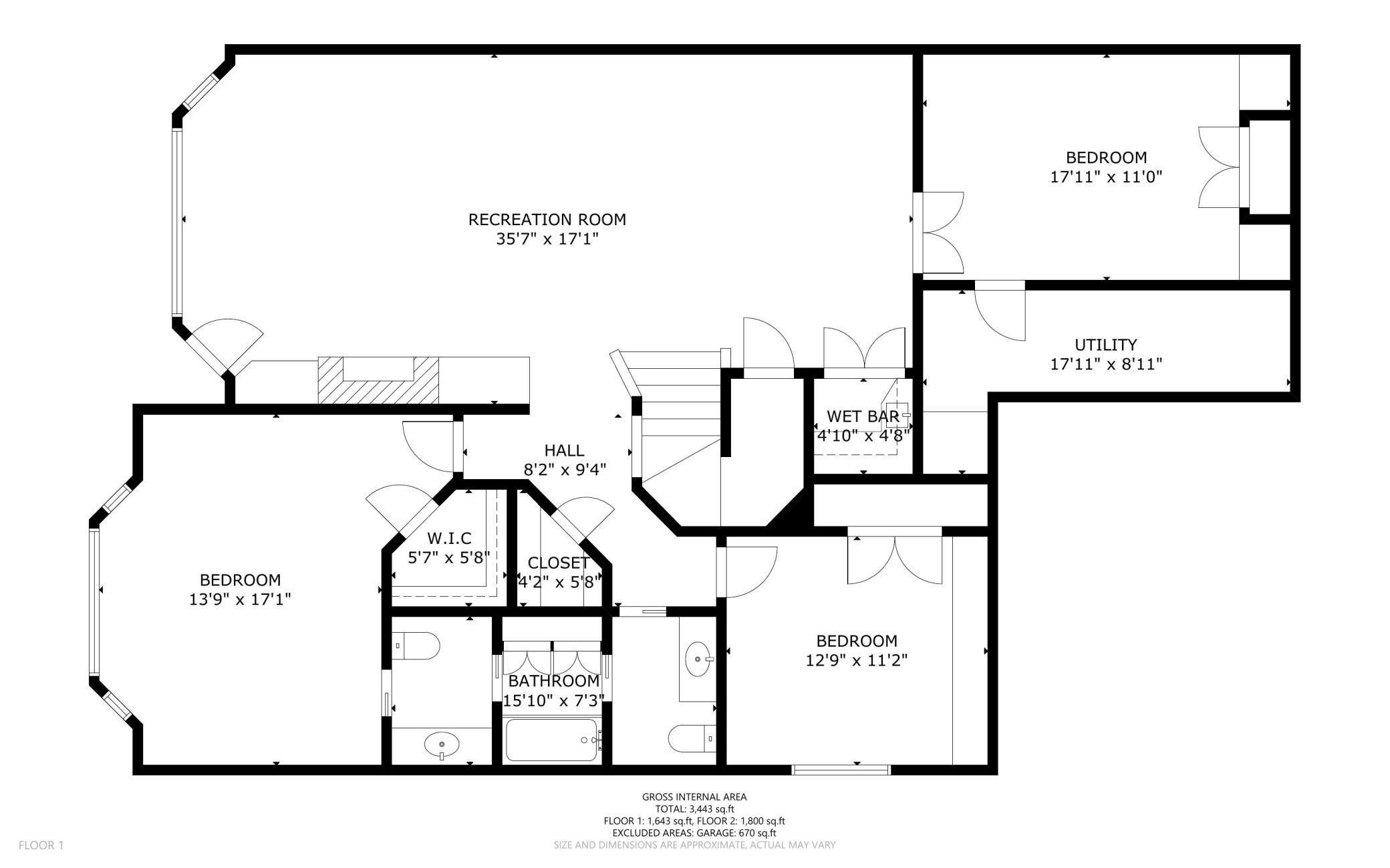 Walkout Level floor plan