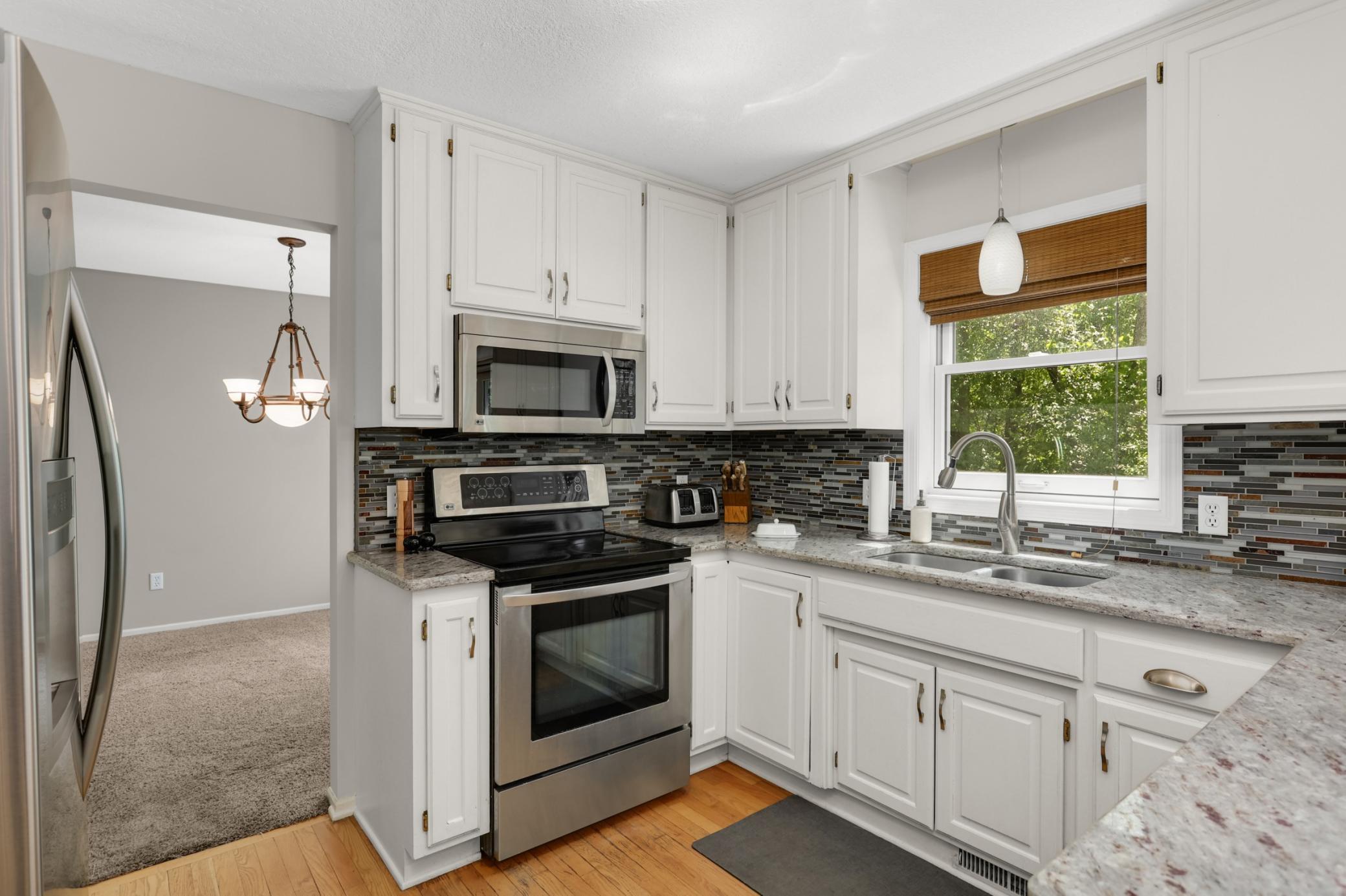 Newer stainless steel appliances
