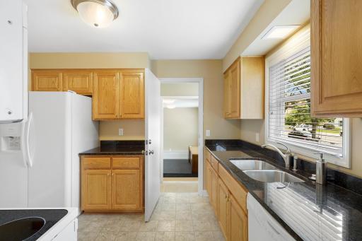 Updated kitchen with access to conference room