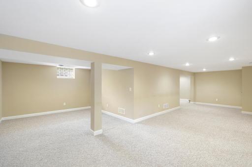 Lower level for additional office space or storage