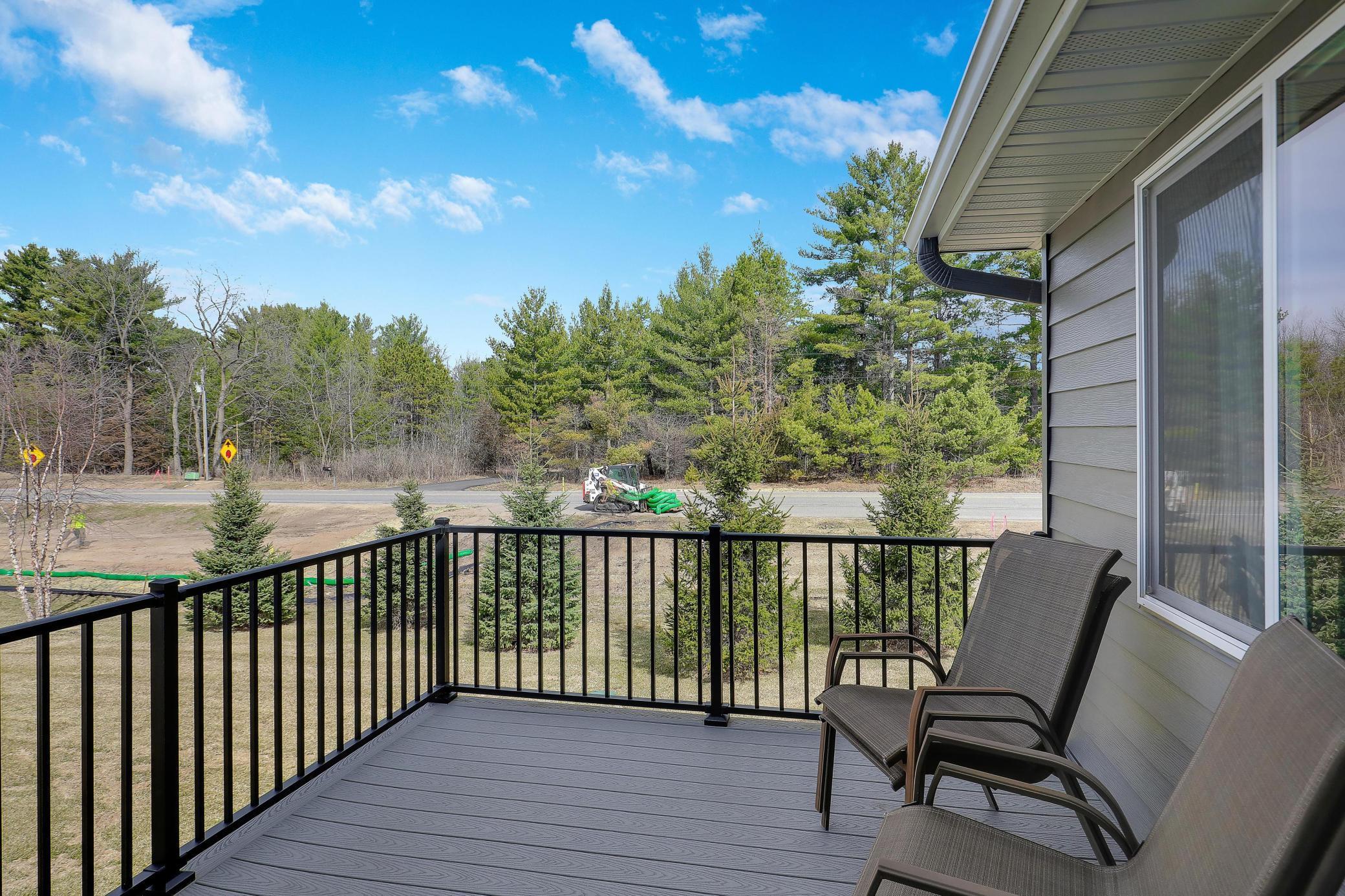 Beautiful view off your deck