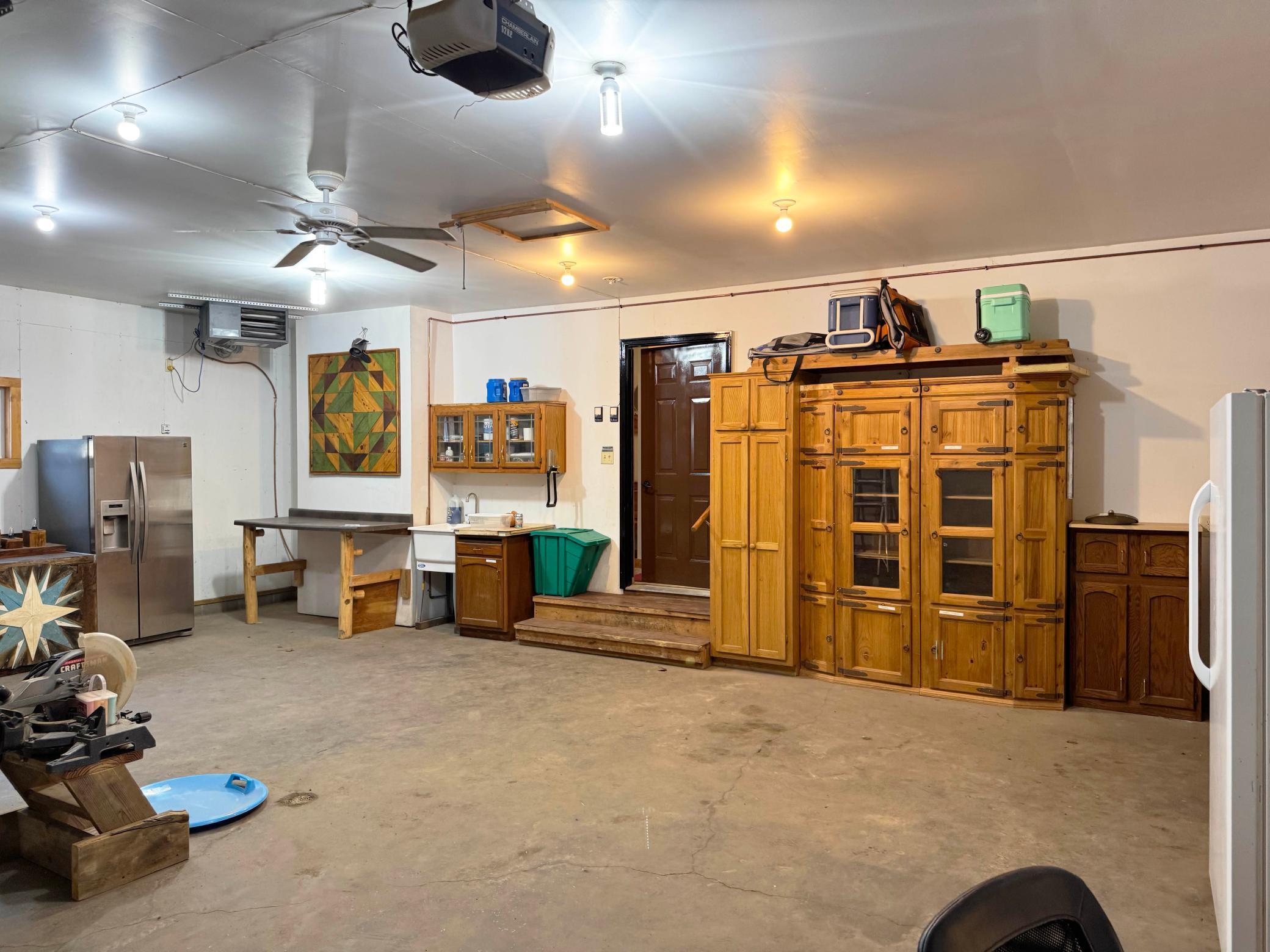 Another angle inside the attached garage.