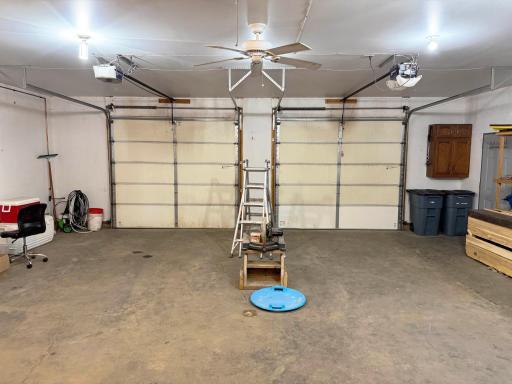 A look inside the attached garage.