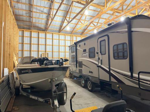 Another angle inside the pole shed.