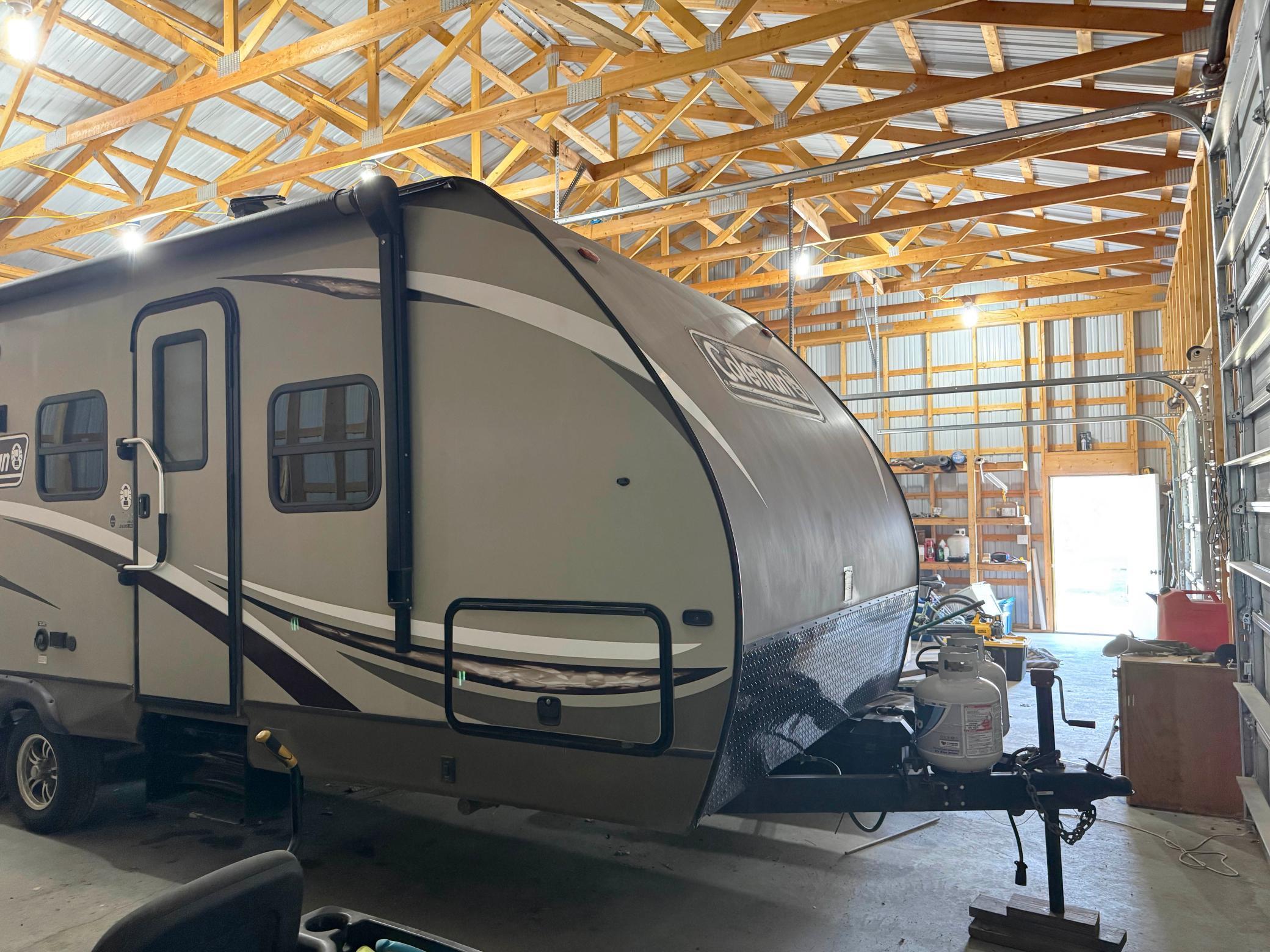 One more look at the pole shed's interior.