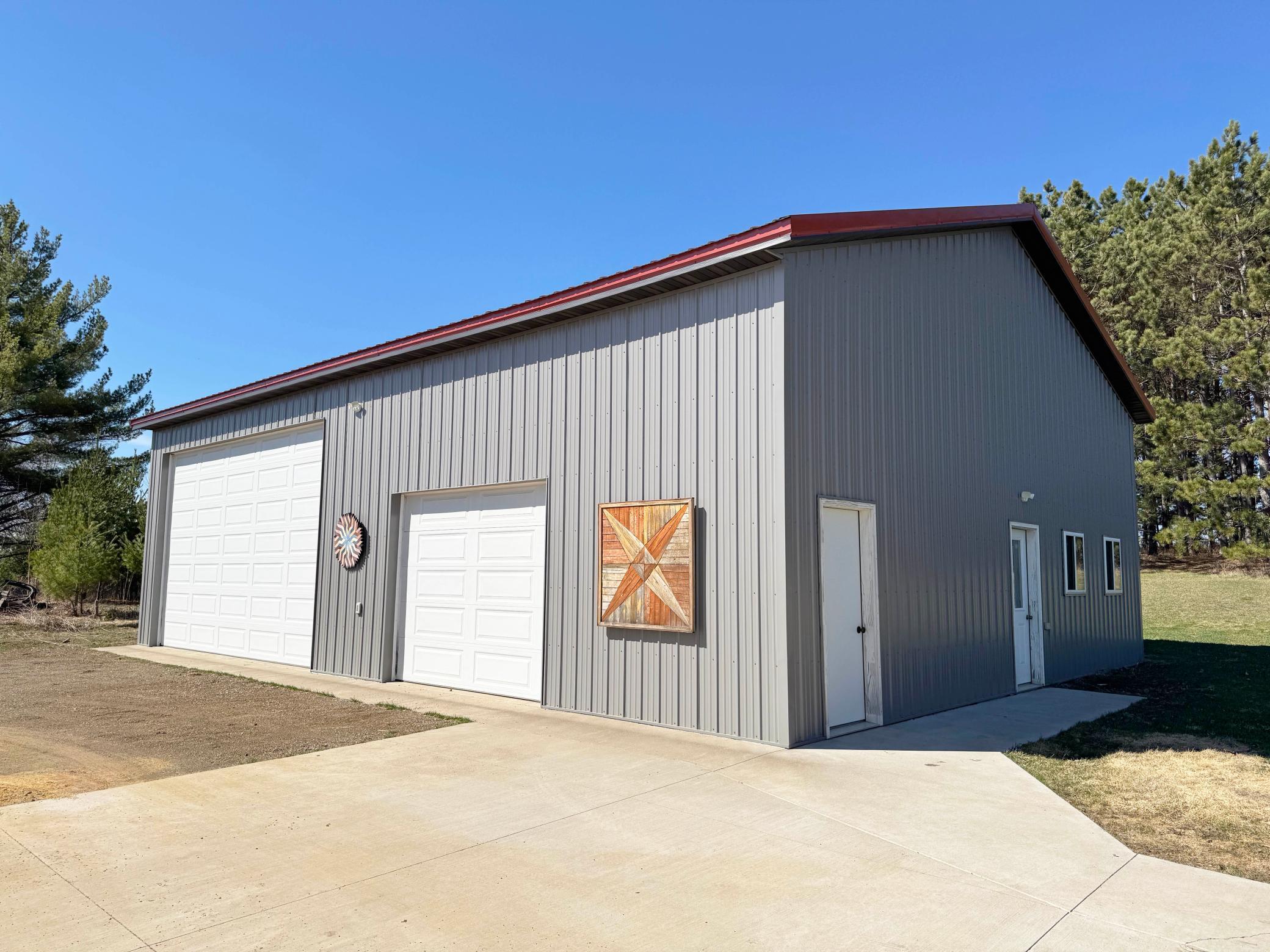 A shot of the 36x48 pole shed.