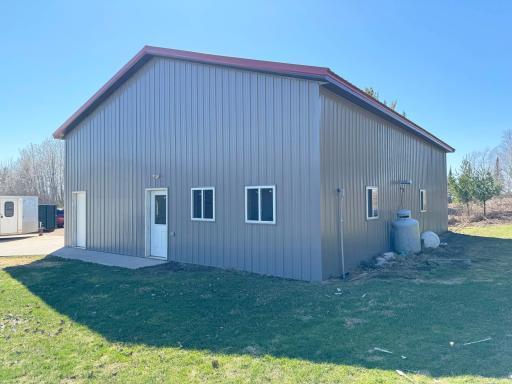 Another angle of the pole shed.