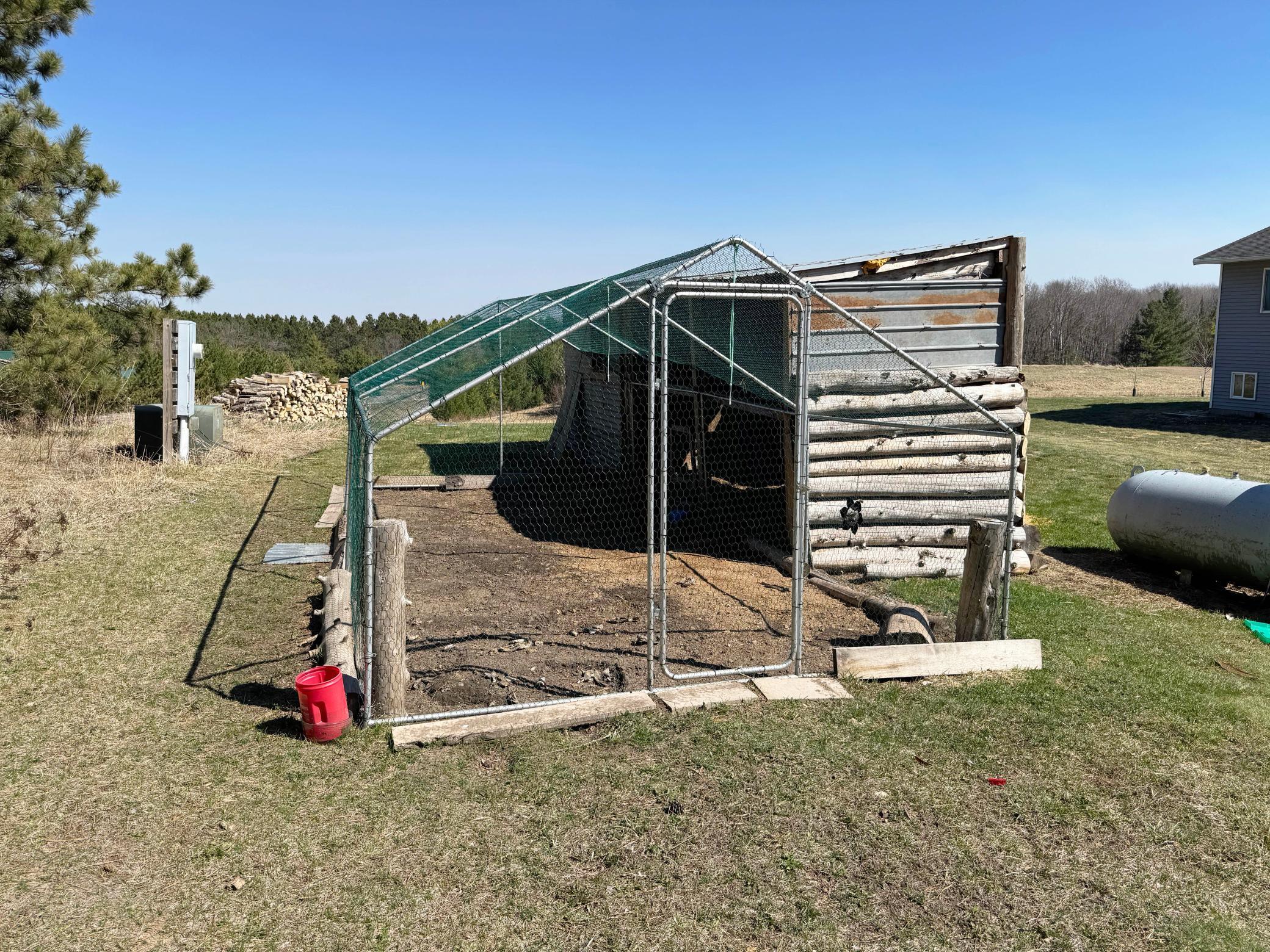 Another angle of the chicken coop.
