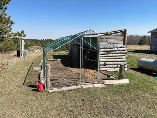 Another angle of the chicken coop.