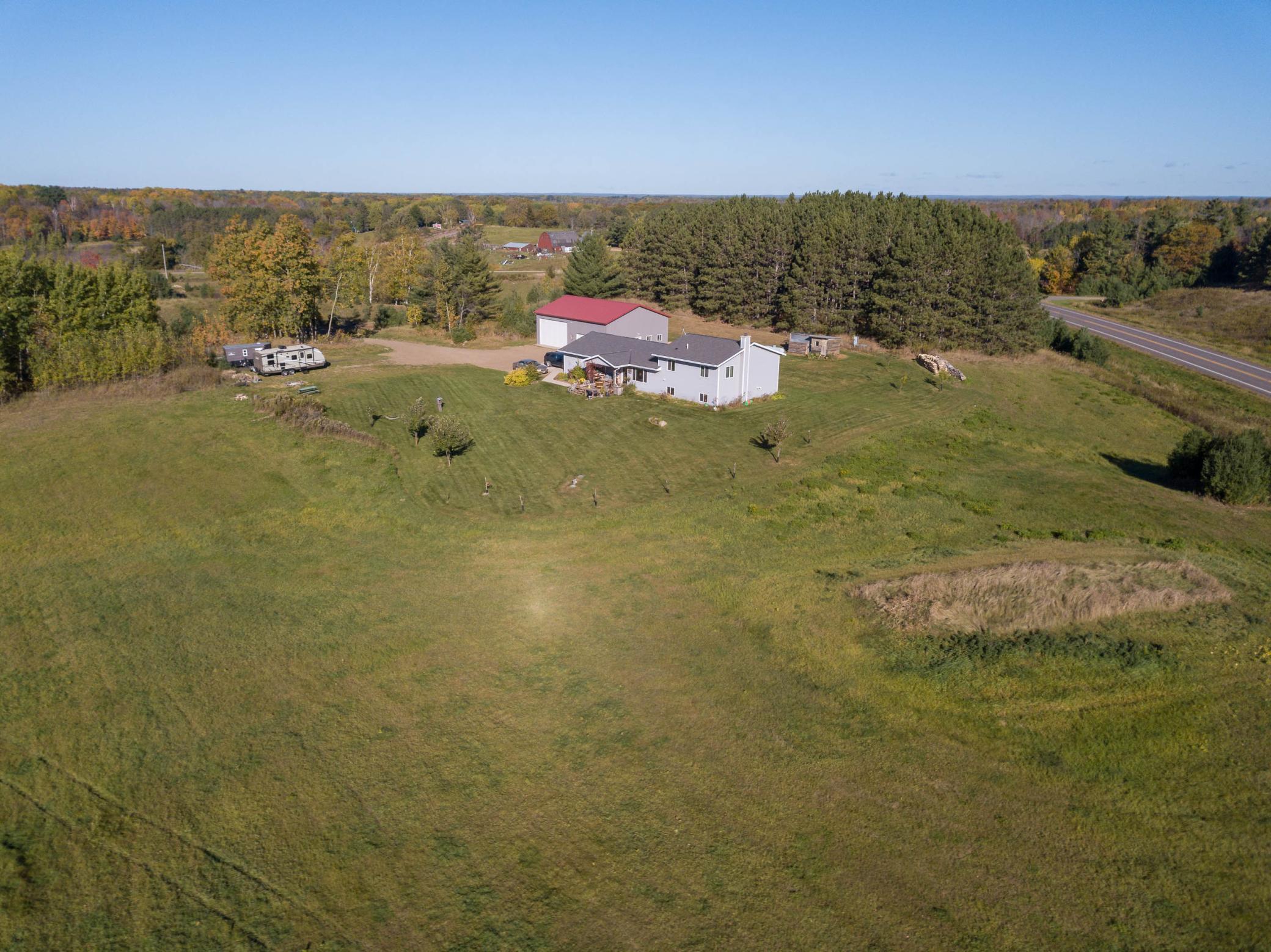 More aerial views of the property.