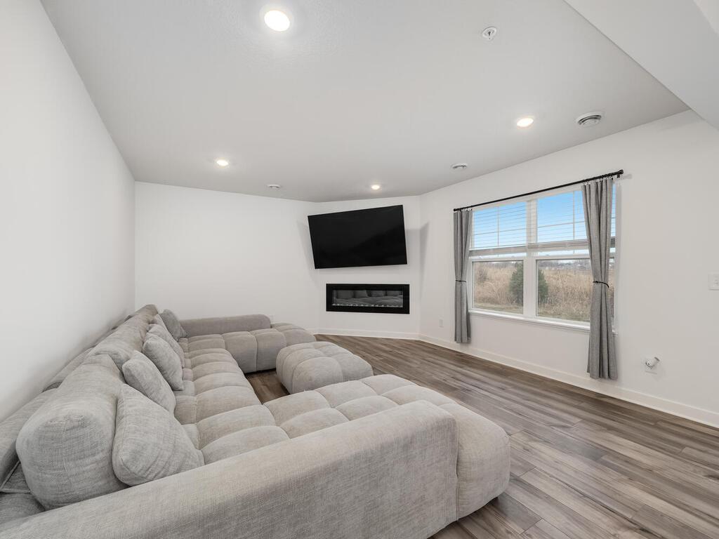 Recessed Lighting, Electric Fireplace, Large Picture Window