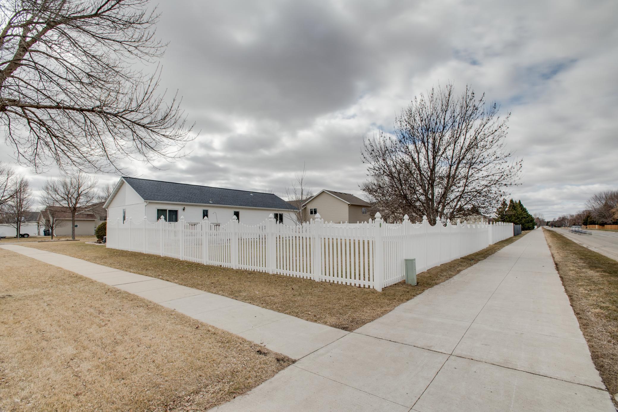 Backyard corner lot!