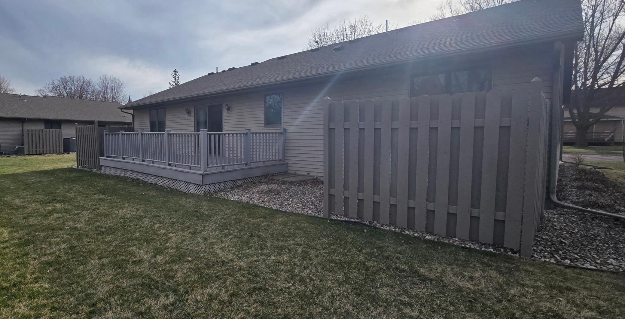 large deck for entertaining