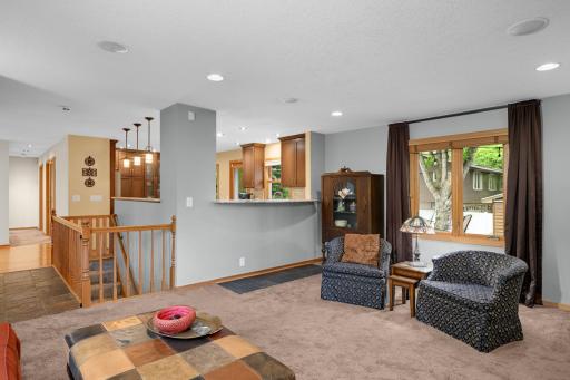 Open area from the kitchen to living room