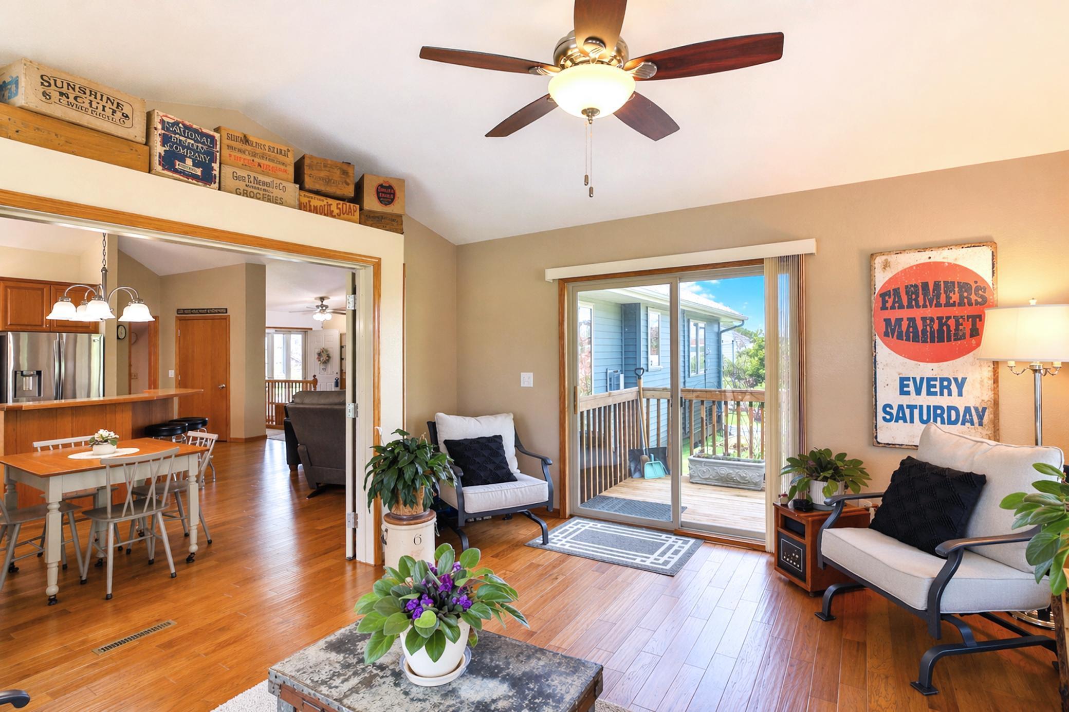 Four season room addition feels like a completely natural and essential extension of this home