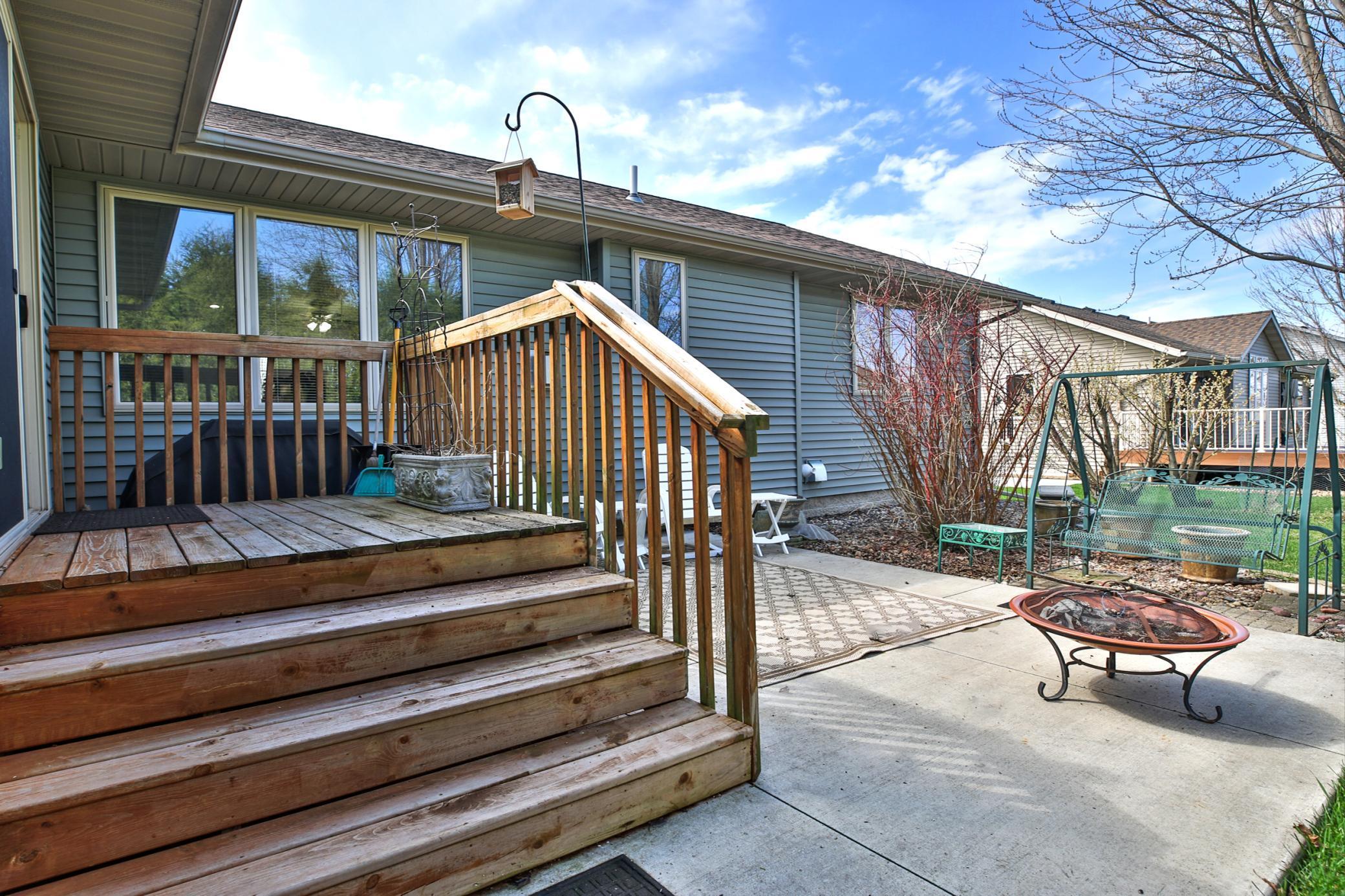 Backyard deck and patio