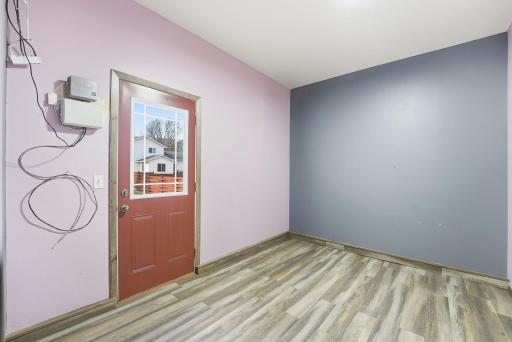 Office in the garage has heat and is great for your home office needs!